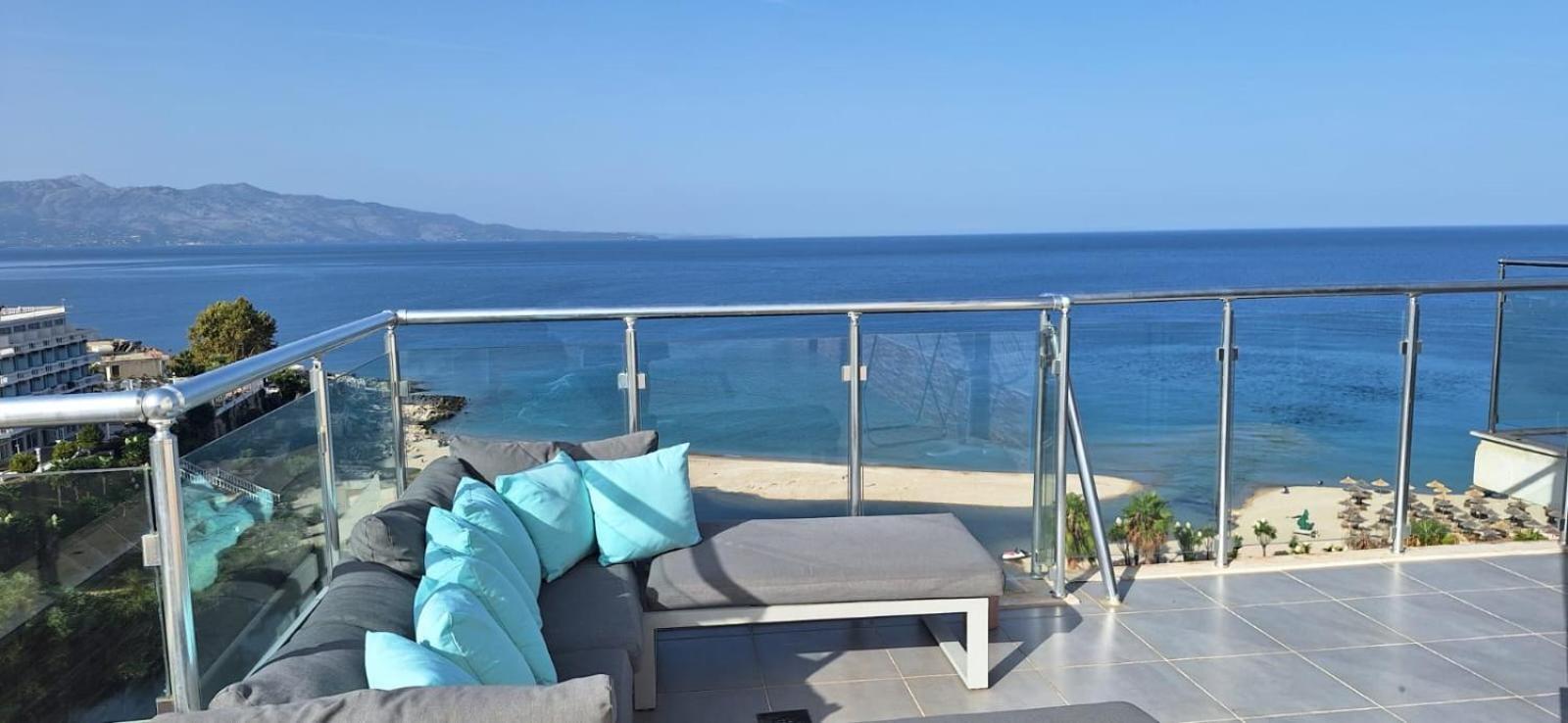 Ferienwohnung Sadet'S Penthouse Saranda Exterior foto