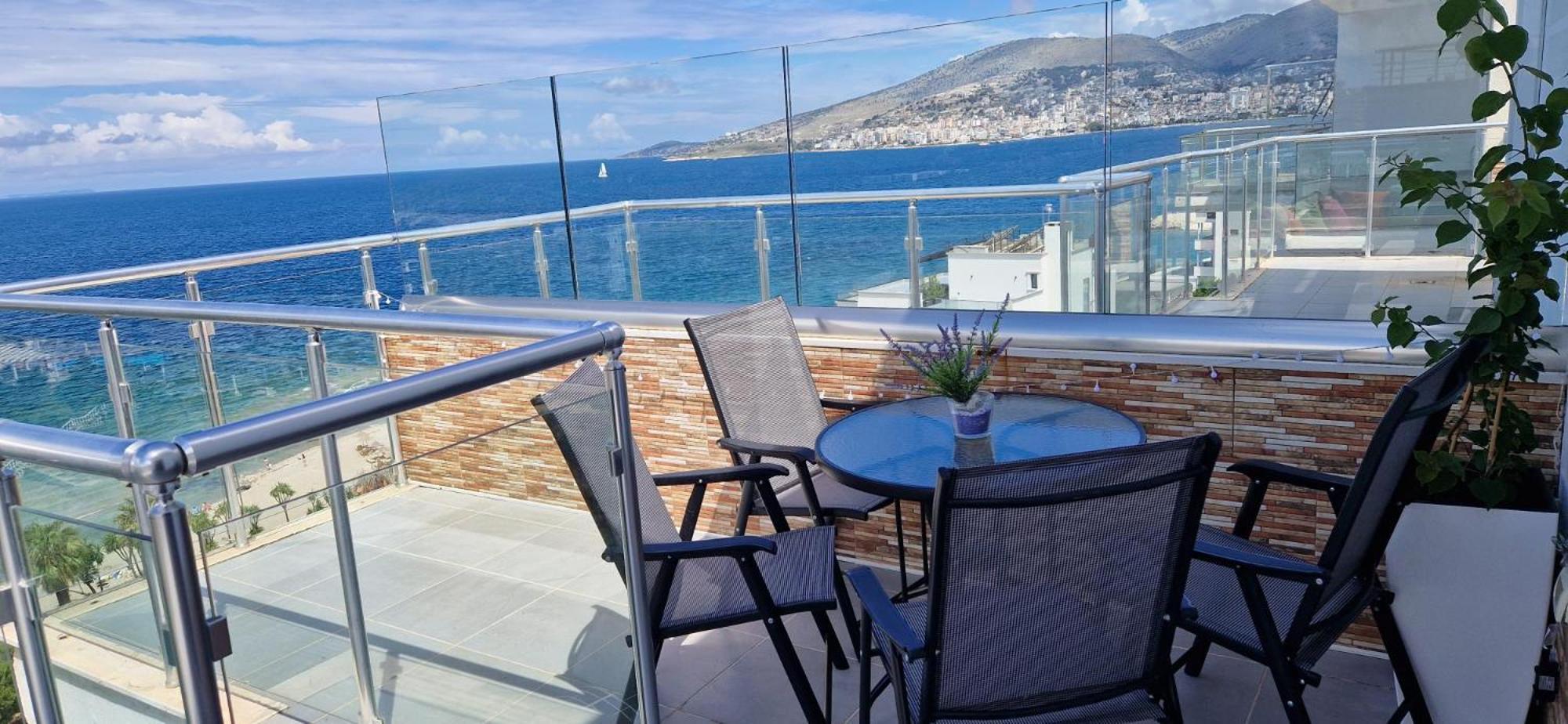 Ferienwohnung Sadet'S Penthouse Saranda Exterior foto