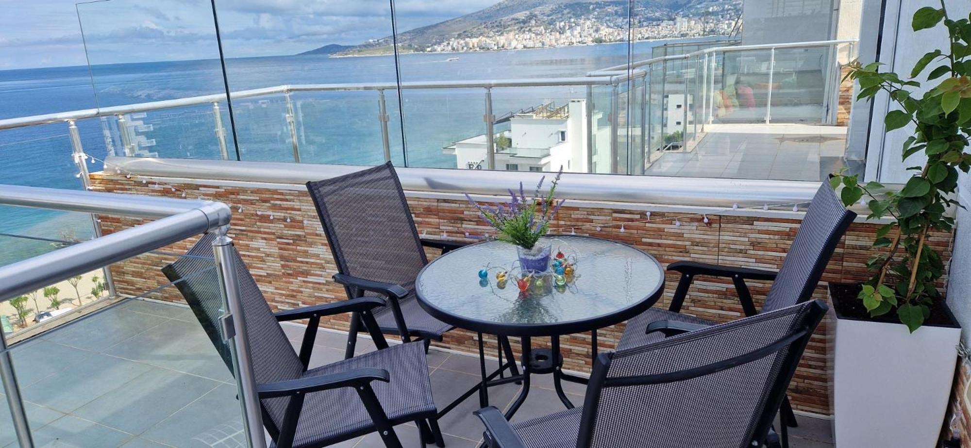 Ferienwohnung Sadet'S Penthouse Saranda Exterior foto