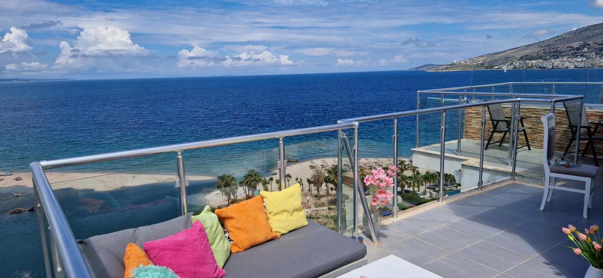 Ferienwohnung Sadet'S Penthouse Saranda Exterior foto